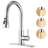 GAGALIFE Chrome Kitchen Faucet with Pull Down Sprayer - High