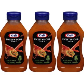 Kraft, Sweet & Sour Sauce, 12oz Squeeze Bottle (Pack of 3)