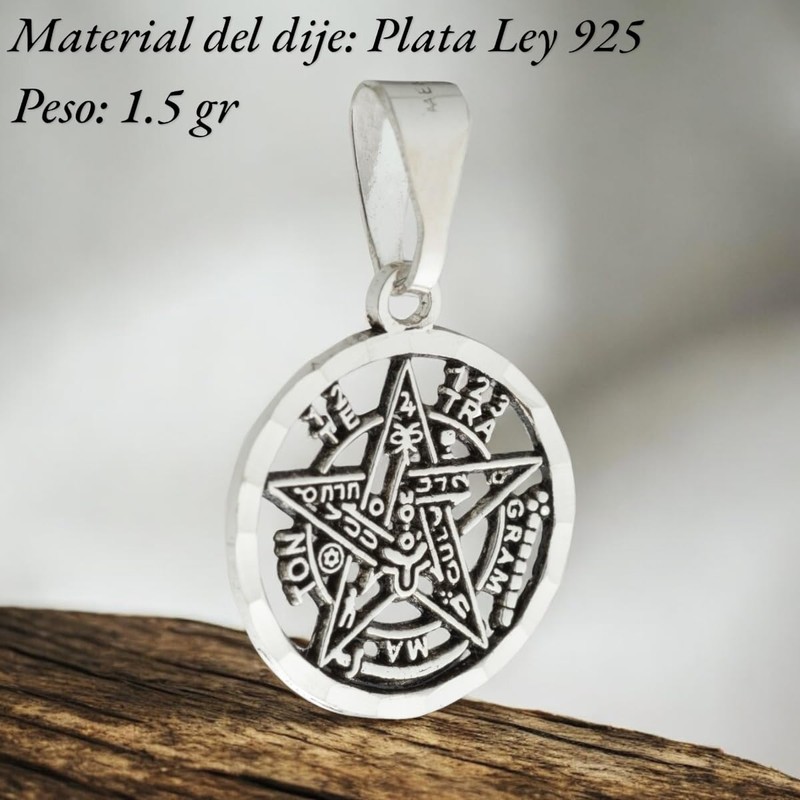 Collar Tetragramaton en Plata - Amuleto de Protección Personal -