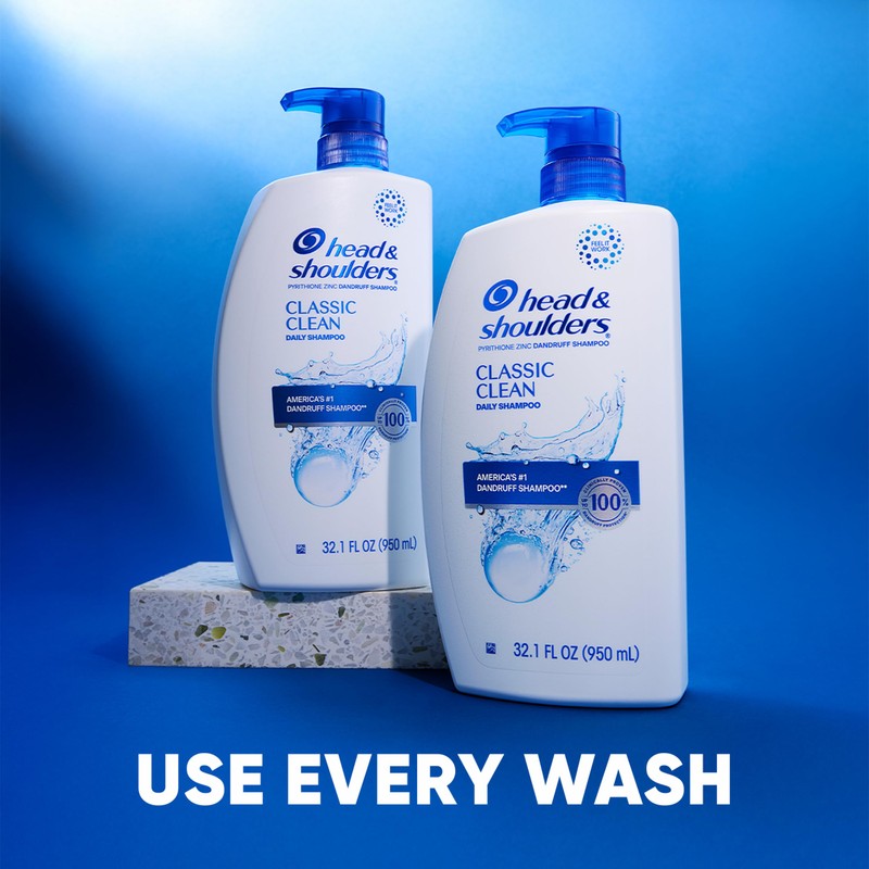 Head & Shoulders Anti-Dandruff Shampoo, Classic Clean Shampoo Twin Pack,