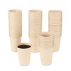 JAYEEY Disposable Coffee Cups Bamboo Paper Cups Coffee Cups, Brown