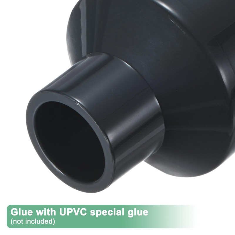 M METERXITY 4-Pack UPVC Reducer Pipe Fitting, DN32x15 Reducing Coupling