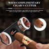 SCARRA Cigar Lighter, Multi-Function Torch Lighter and Cigar Cutter V
