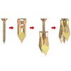 Ticfox Self-Drilling Expansion Screws, Pack of 50 Self-Drilling Dowels with