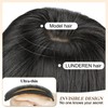 LUNDEREN Clip in Hair Extensions 5PCS Black Hair Extensions for