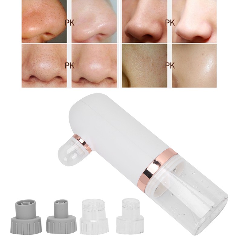 Small Bubble Pore Cleaner 4 Suction Head Electric Blackhead Removal