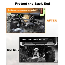 SLORIMOD Rear Bumper for Honda Pioneer 520 2021-2025 Accessories, Heavy Duty Steel Tube Full Coverage Bumper Brush Guard Brushguard Protector