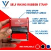 Parent Signature Teacher Self Inking Rubber Stamp (Red Ink) -
