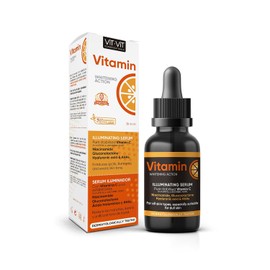 Serum Vitamina C con Acido Hialurónico y Niacinamida, Reduce las Manchas e Ilumina la Piel. Serum Hidratante vegano 30 ml Vit Vit Cosmetics