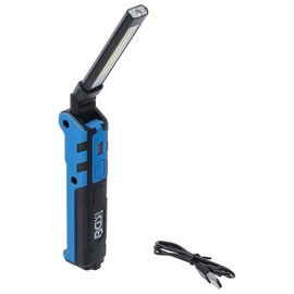 BGS 85334 | Cordless Kink Lamp | COB LED | 5W | with Hook for Hanging & Magnet on Lamp Base | Work Light