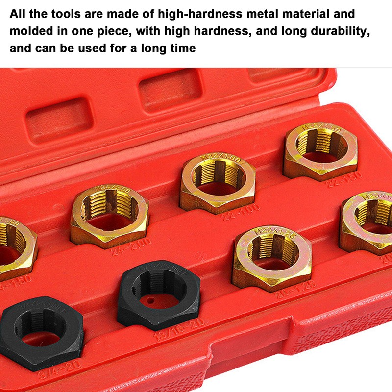 8PCS Car Transmission Shaft Screw Repairing Kit Metric Inch Thread