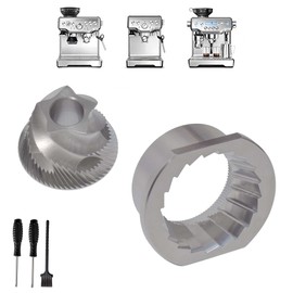 Conical Grinder Burr Set Replacement Compatible for Breville Espresso Machines Coffee Grinder Burr for BES 870/875/876/878/980(Pre 1926 PDC)(5 star),420 Food-Grade-Safe Stainless Steel