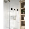 JIASENBAO 4 Pack Adhesive Crystal Towel Hooks for Bathrooms Black