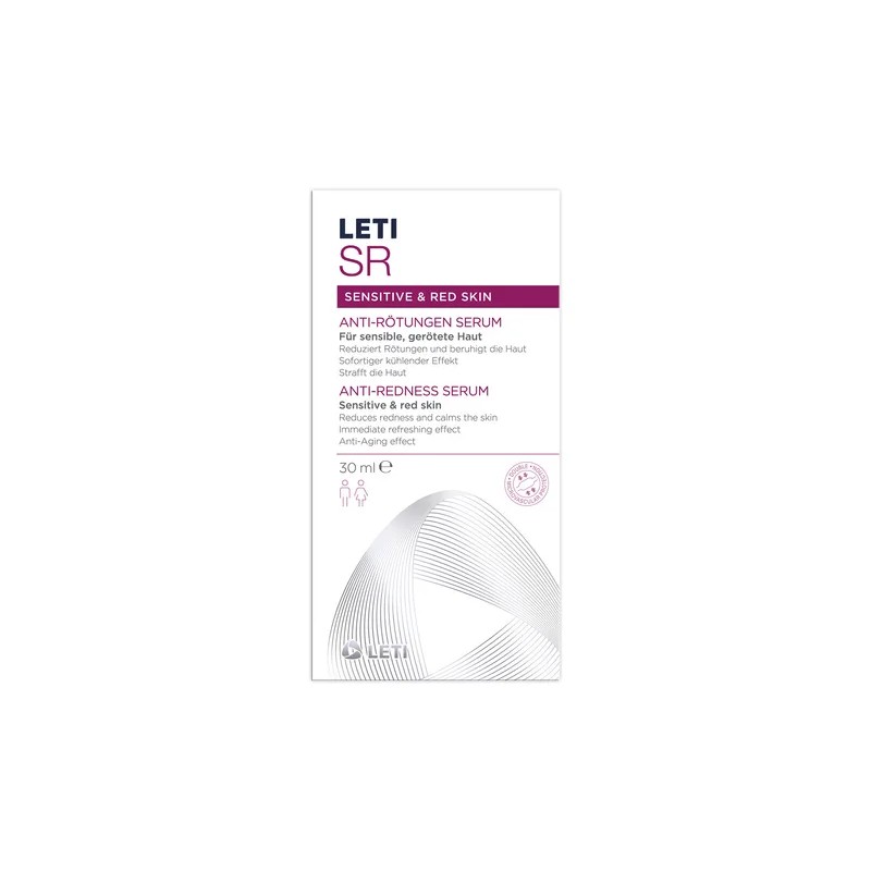 Leti SR Srum Anti-Rojeces 30 ml Piel Sensible Hipoalergnico DaNoche