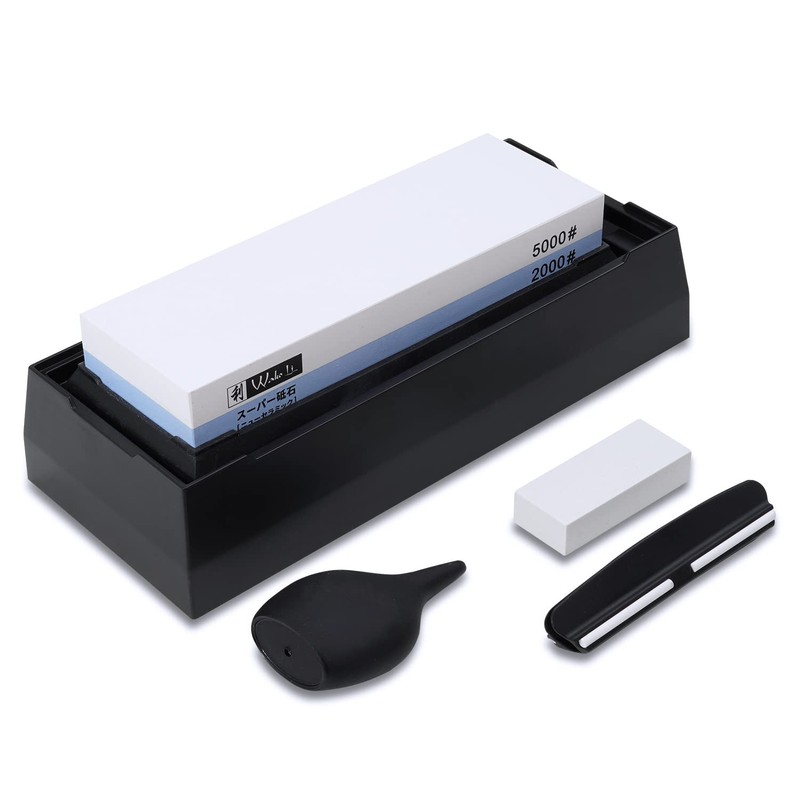 Wakoli Grinding Stone Grit #2000/5000 with Grinding Aid, Straightening Stone,