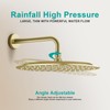 AULEEND All Metal Rain Shower Head - Heavy Duty Stainless