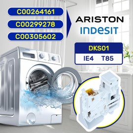 Door Lock of the Washing Machine DKS01 16(6) A 250V with the Original Code C00264161 C00299278 C00305602 for Ariston for Indesit - MADE IN ITALY - Warranty 10 Years – MONTERAL
