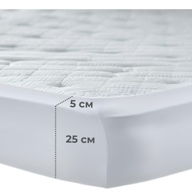 POLHIM Premium Jersey Fitted Sheet, 100% Breathable Cotton, Extra Soft for Dreamy Sleep, 30 cm Mattress Height, Easy Care and Durable (White, 90 x 200)