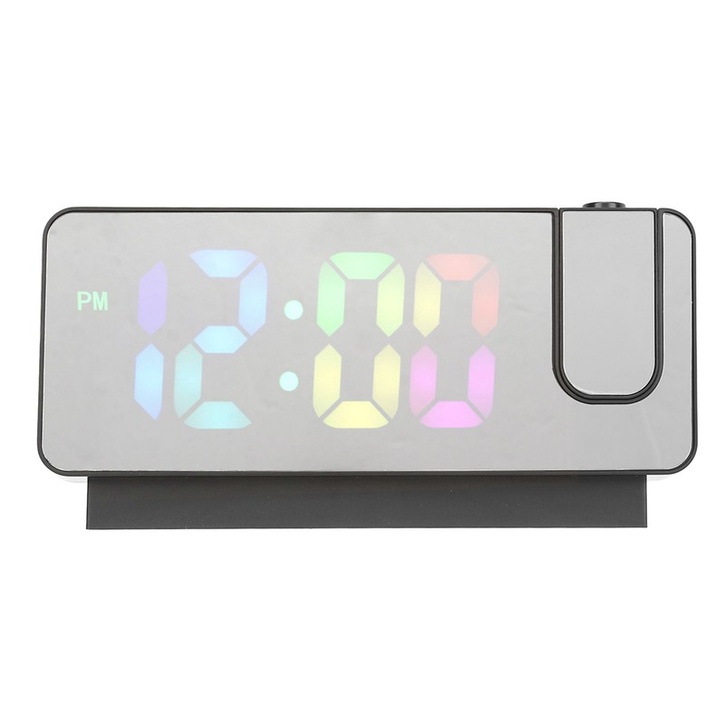 Digital Alarm Clock Temperature Display Calendar Snooze Mute Voice Activated
