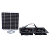 20W Solar Panel Solar Powered Dual Exhaust Fan Kit for