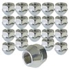 Pack of 20 Wheel Nuts Open Taper Collar 60° M12