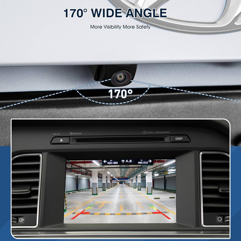 ACAUTO Rear View Backup Camera Fit for Hyundai Sonata 2015-2017,