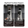 MOKKOM Professional 64mm Flat Burr Coffee Grinder with 100 Grind