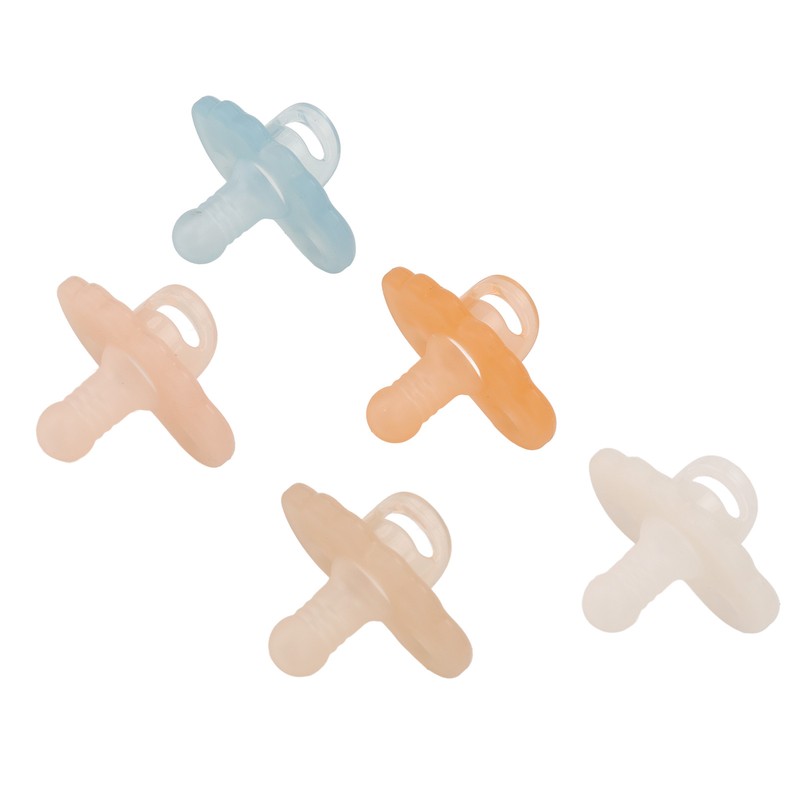 Silicone Baby Pacifier Bite Resistant Teething Discomfort Relief Washable Silicone