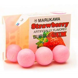 Marukawa Japanese Gum Marukawa Strawberry Bubblegum, 8 x 0.19 oz (5.4 g) 1.52 OZ