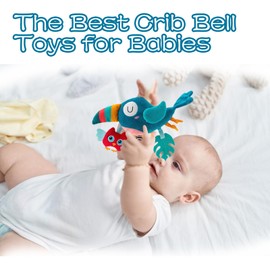 Goorder Pram Toy 0-6 Months, Grab and Make Sound, Cot and Baby Seat for Biting, Baby Toy for Toddlers from 0-12 Months Newborn Boy Girl Baby Gift