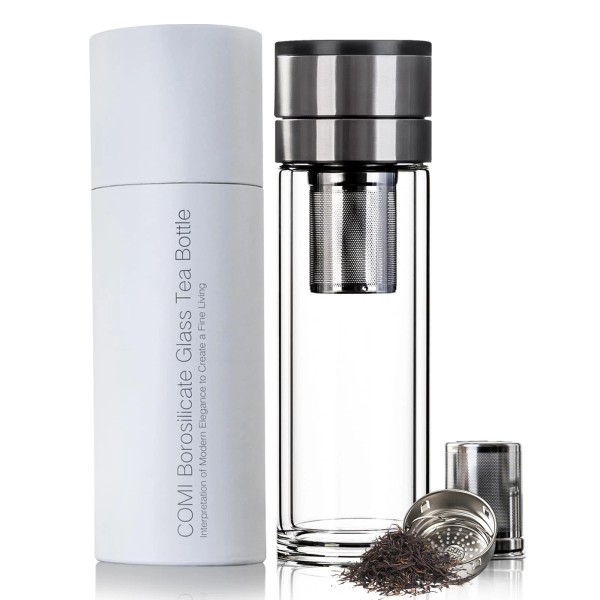 Comi Tea Bottle with Infuser,Double