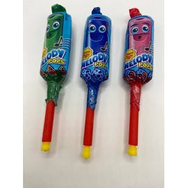 Chupa Chups Melody Lollipops- Strawberry, Blue Raspberry, Watermelon - Flavor: Strawberry