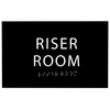 ADA CENTRAL SIGNS - 6" X4" Riser Room Sign -