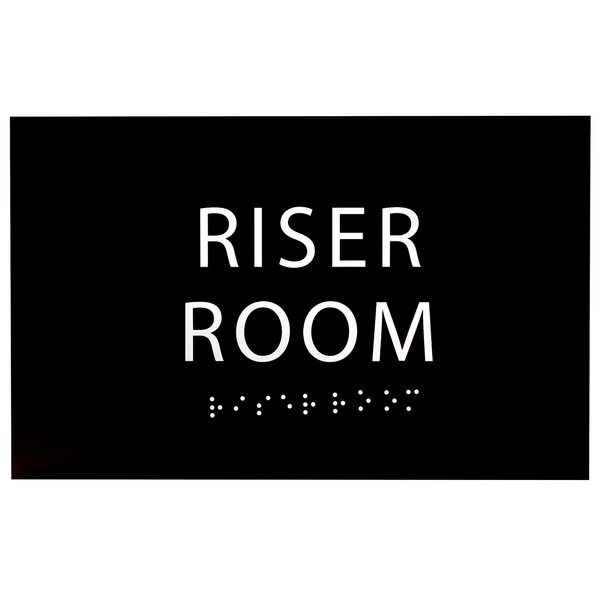 ADA CENTRAL SIGNS - 6" X4" Riser Room Sign -