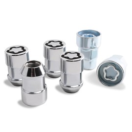 WUYLKZT Lug Nuts Wheel Locks M14 x 1.5 Thread,4 Anti Theft Locks & 2 Keys