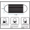 Boihedy Black Face Masks, 100pcs Disposable Face Mask For Adult,