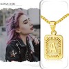 Cupimatch Letter Chain Pendant Gold – Women's Men's Letter A-Z