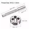 M12 x 1.5mm Metric Tap and Die Set HSS Machine