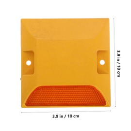 ULTECHNOVO 2pcs High Visibility Reflective Road Studs Durable Traffic Safety Reflectors for Highway and Street Marking Easy Installation Road Reflectors for Driveway and Traffic Management