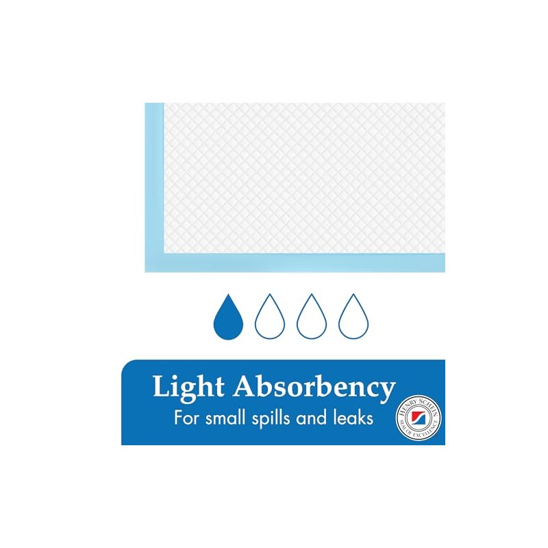 Henry Schein Disposable Underpads, 30x36 – Light Absorbency, 2-Ply Tissue,