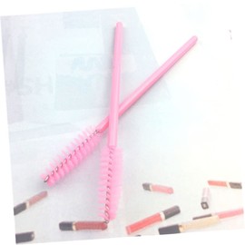 50Pcs Disposable Eyelash Brushes Wands Applicator Makeup Brush Kit Pink Eyelash Mascara Brushes for Lash Separation and Application for Professionals and Personal Use