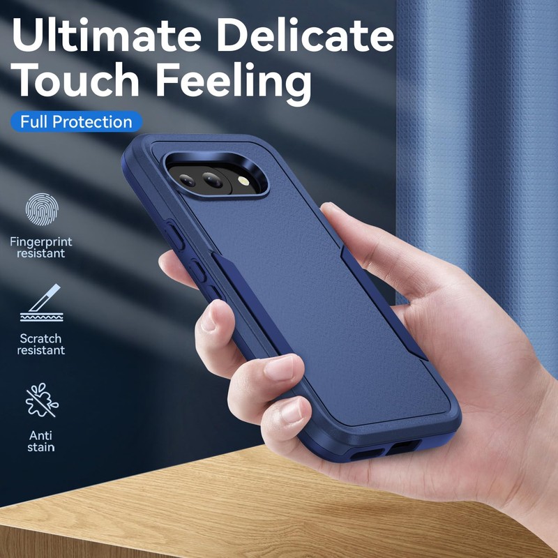 Warsia for Pixel 9a Case, with HD Screen Protector [Military