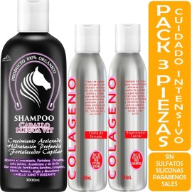 Shampoo Extracto Cola Caballo Crema Colágeno