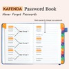KAFENDA Password Book with Alphabetical Tabs, Address Book for Website