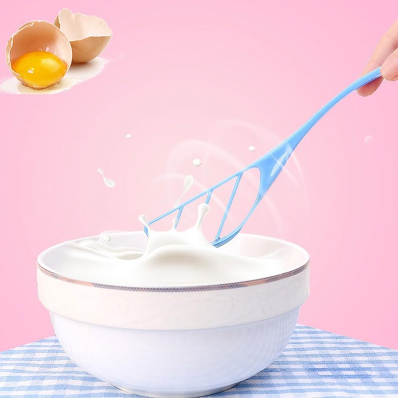 2 Pcs Plastic Egg Whipper Small Egg Beater Egg Beater