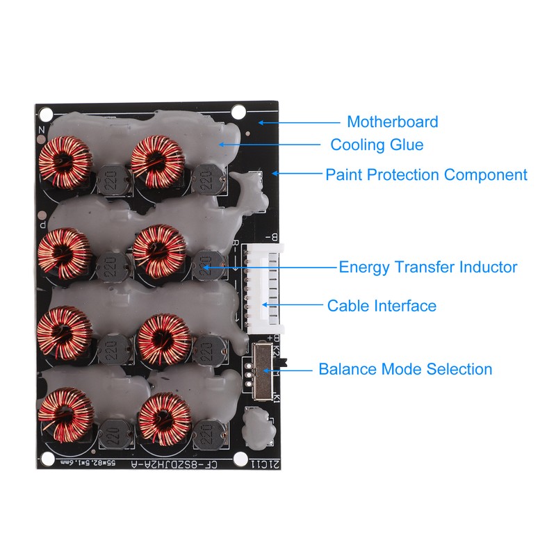 BMS Lossless Active Balancer 2A Energy Transfer Lithium Battery Pack