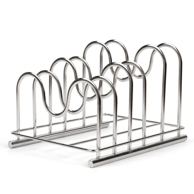 LENITH 304 Stainless Steel Wire Cutting Board Holder, Cutting Board