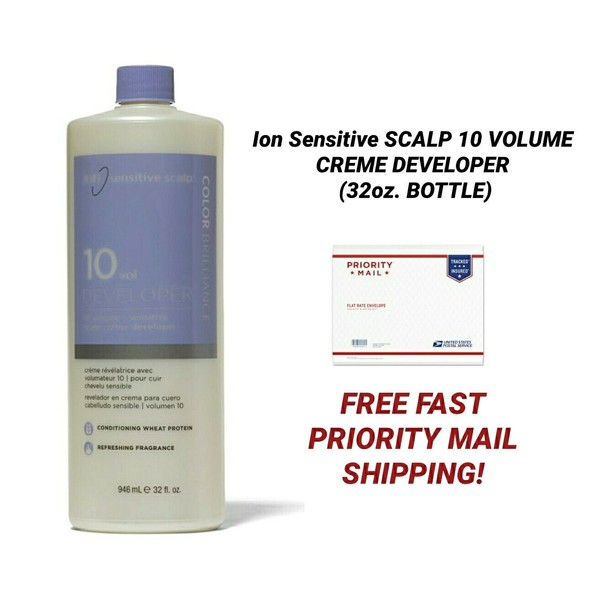 ION SENSITIVE SCALP PEROXIDE VOLUME 10 CREME DEVELOPER (32oz. BOTTLE)