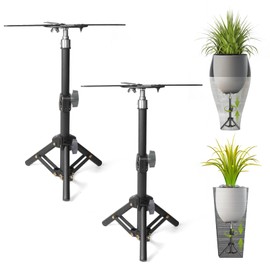 AZEAM Adjustable Plant Risers for Inside Pots, 2 PCS Planter Inserts Fillers for Large Flower Pots, Height Planter Lifter Stand for Outdoor Indoor Plants, 12"- 16" Raise with 4"-12" Top Support