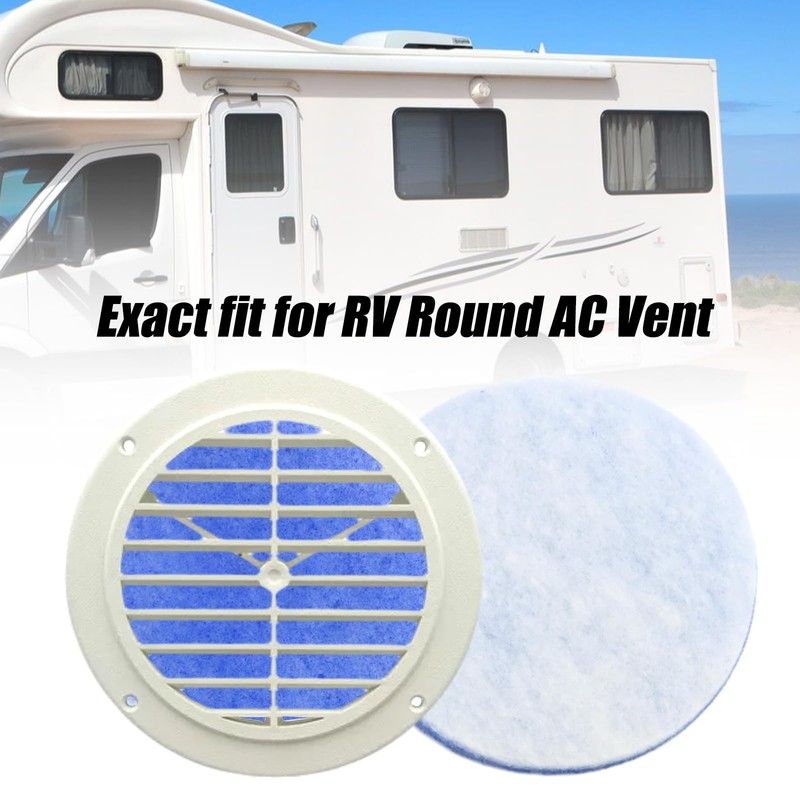 Hoypeyfiy 6 or 12Pcs 5.25 Inches RV Air Filter, Round